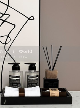 卫生间摆件简约线条装饰画浴室装饰浴室柜套装卫浴组合洗手间香薰