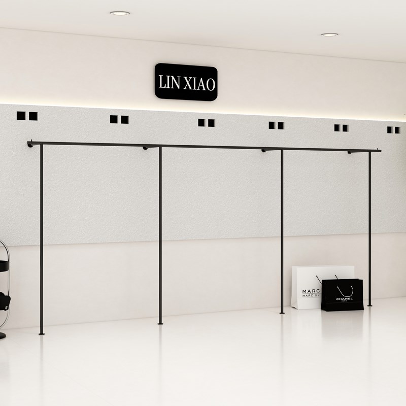 服装店上墙衣架展示架男女装店壁挂式陈列衣杆货架墙上挂衣服架子