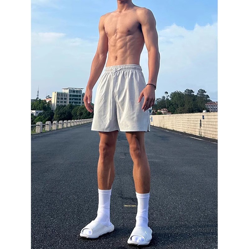 特大码300斤美式健身运动短裤休闲裤男夏季冰丝速干裤子跑步裤子2