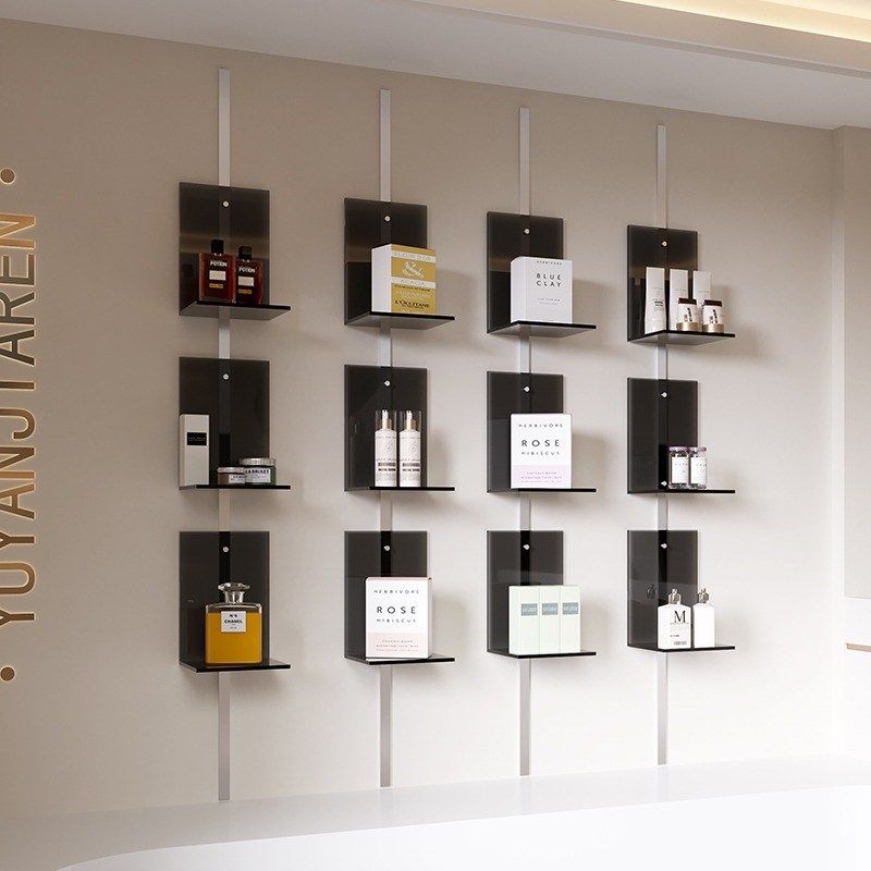 美容院产品展示架上墙置物架货架商场收纳陈列架美妆店化妆品展柜,商业/办公家具,置物架/陈列架/储物架/展示架,淘宝优惠券,粉丝福利购,淘宝优惠卷