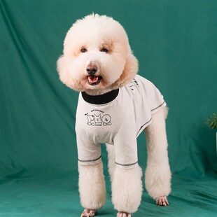 可爱狗狗衣服大型犬T恤2024新款拉布拉多边牧金毛巨贵衣服夏季薄