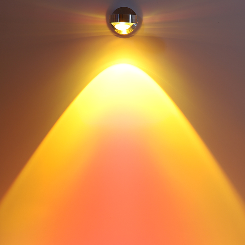 夕阳灯日不落射灯嵌入式小山丘玄关装饰画射灯明装过道氛围灯墙灯