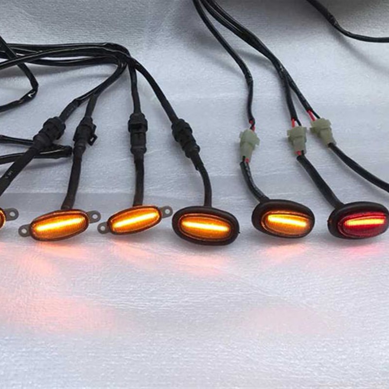 15-20款猛禽F150中网小黄灯熏黑小灯轮眉灯侧示宽灯中网灯改装件