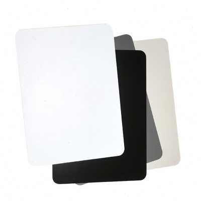 速发厂促18度灰卡黑p白平衡校准卡四色大号L摄影拍照校色卡工具色