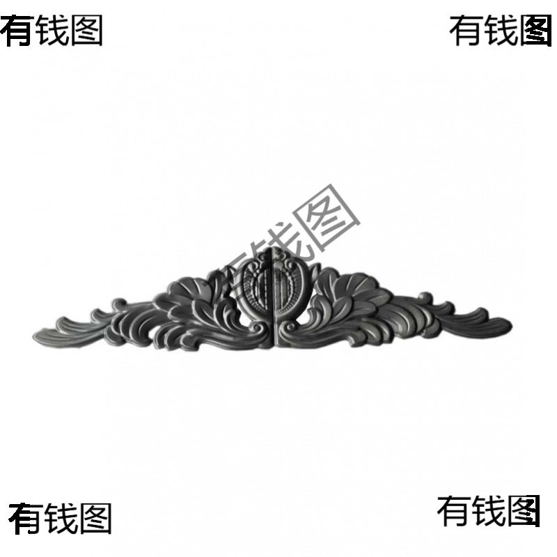 仿铝铁艺大门门头花配件