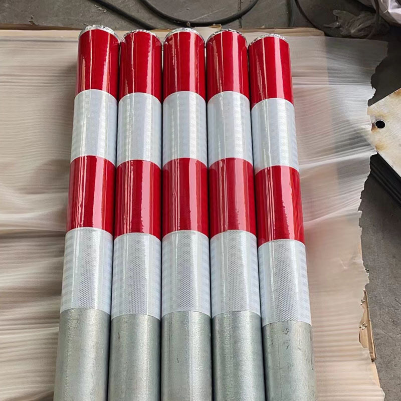 加厚加粗警示柱防止车辆通行马路护栏车位防撞型反光条钢管警示桩