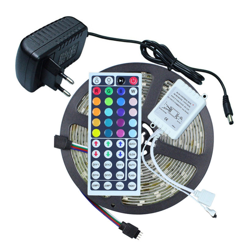 现货LED灯带5050一米30灯RGB变色灯条 滴胶LED灯带套装