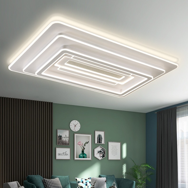 客厅大灯现代简约大气2023年新款led吸顶灯家用长方形大厅灯具