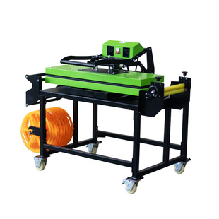 roll heat press feeding with lanyard heat press machine