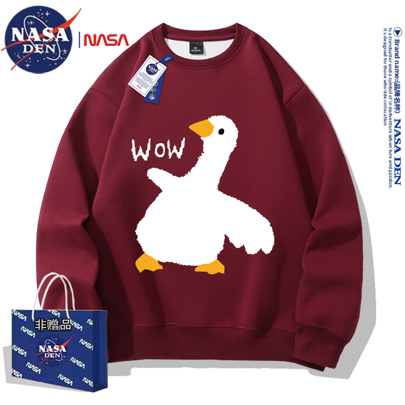 NASA联名美式圆领长袖卫衣男女款