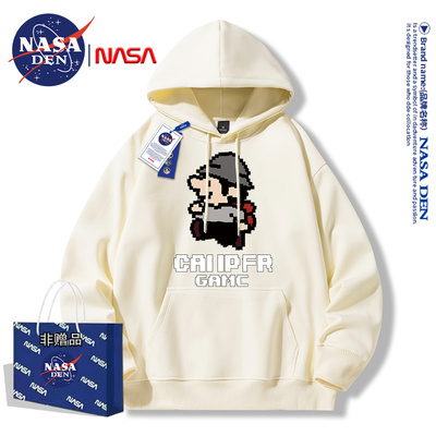 NASA联名美式重磅长袖连帽卫衣