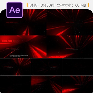 战争历史纪录片AE模板史诗电影片头和平记忆视差效果4K高清版