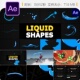 AE模板波浪气泡流体动画水元 Liquid Shapes 素背景叠加特效素材