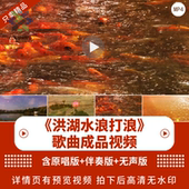 洪湖水浪打浪 配乐视频伴奏舞台表演出晚会led大屏幕背景视频