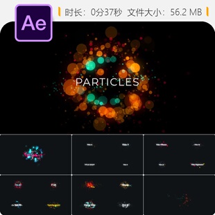 AE模板文字预设动画特效设计动态文本样式元素视频制作素材包