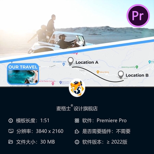 世界旅行地图PR模板国家航线路线动画地球仪转场4K高清视频素材