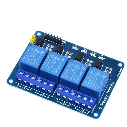 带光耦隔离 4路继电器模块 单片机 扩展板 控制板 5V 12V 24V