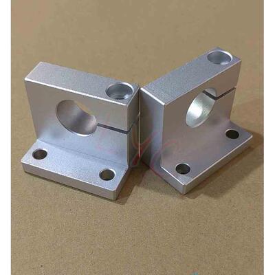 GDP02钢 光轴支架轴承支撑固定座 铝合金GDP08导向轴支座侧面开口