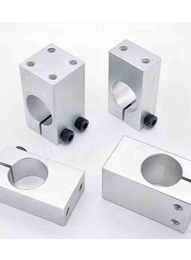 薄型底部安装单孔支柱固定夹GEF01 02 06螺纹平行光电支撑座铝钢