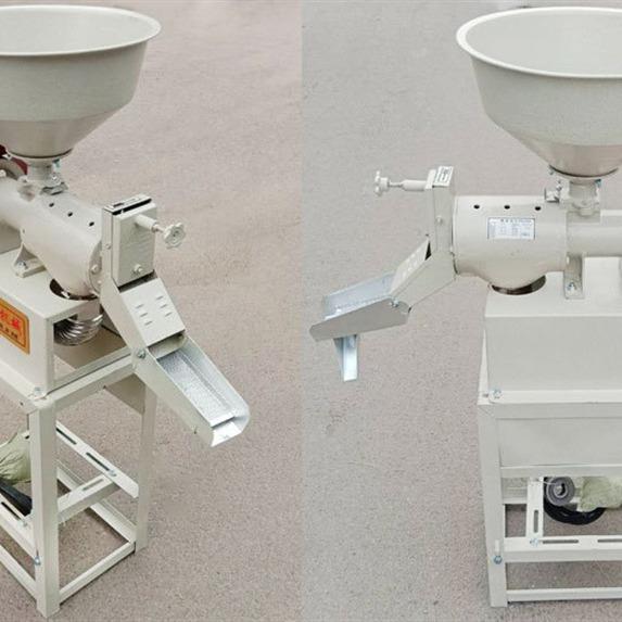 谷子去皮鲜米机 砂辊黄豆脱皮器 电动立式水稻脱皮机