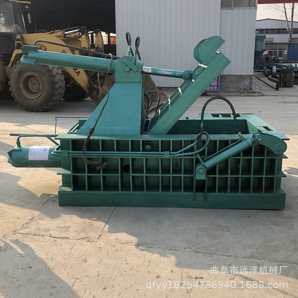 车间刨花自动翻包液压打包机大型300吨钢材铁板液压压块机供应