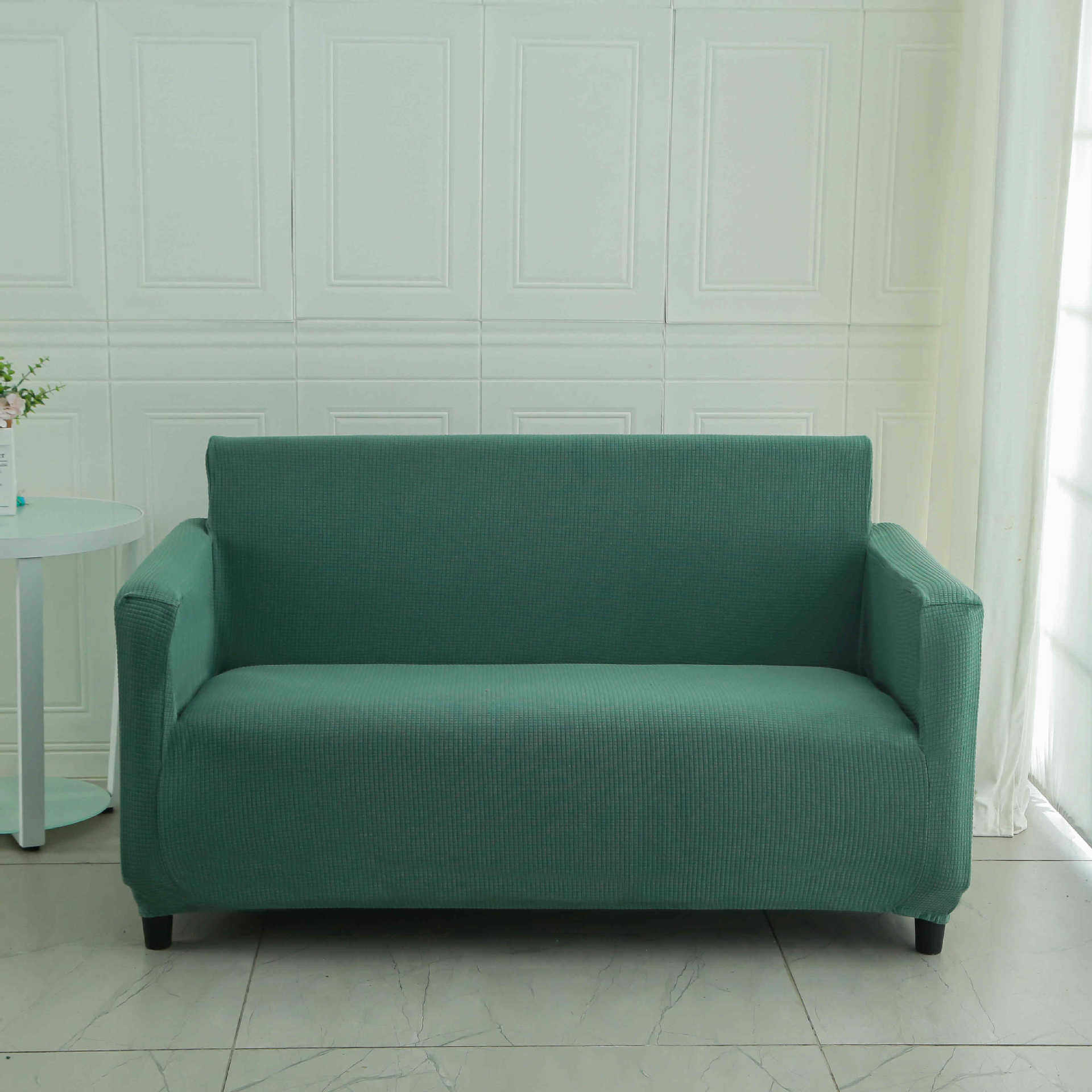 双人位高靠背弹力沙发套罩全包套懒人通用型简约现代防尘罩