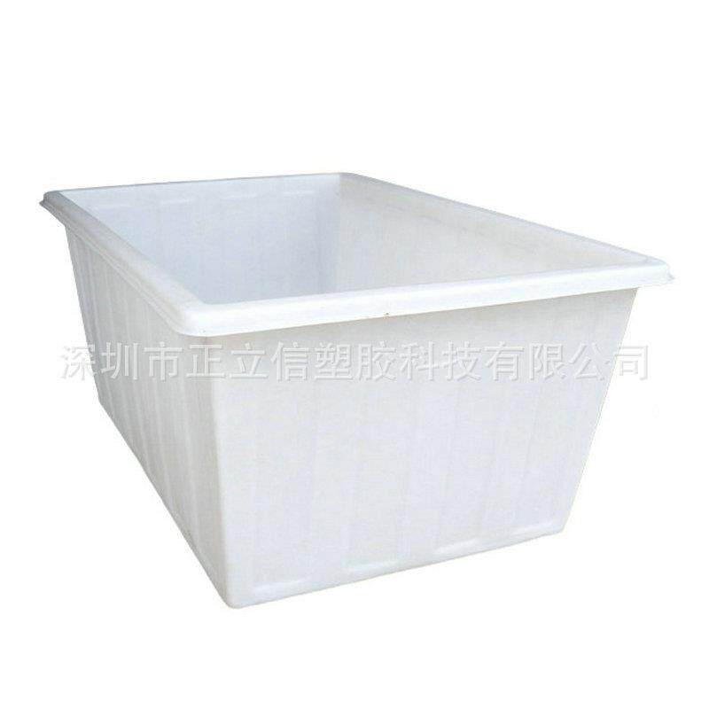 养花种菜胶盆加厚牛筋盆浅水箱白色长方形大小号养鱼养龟