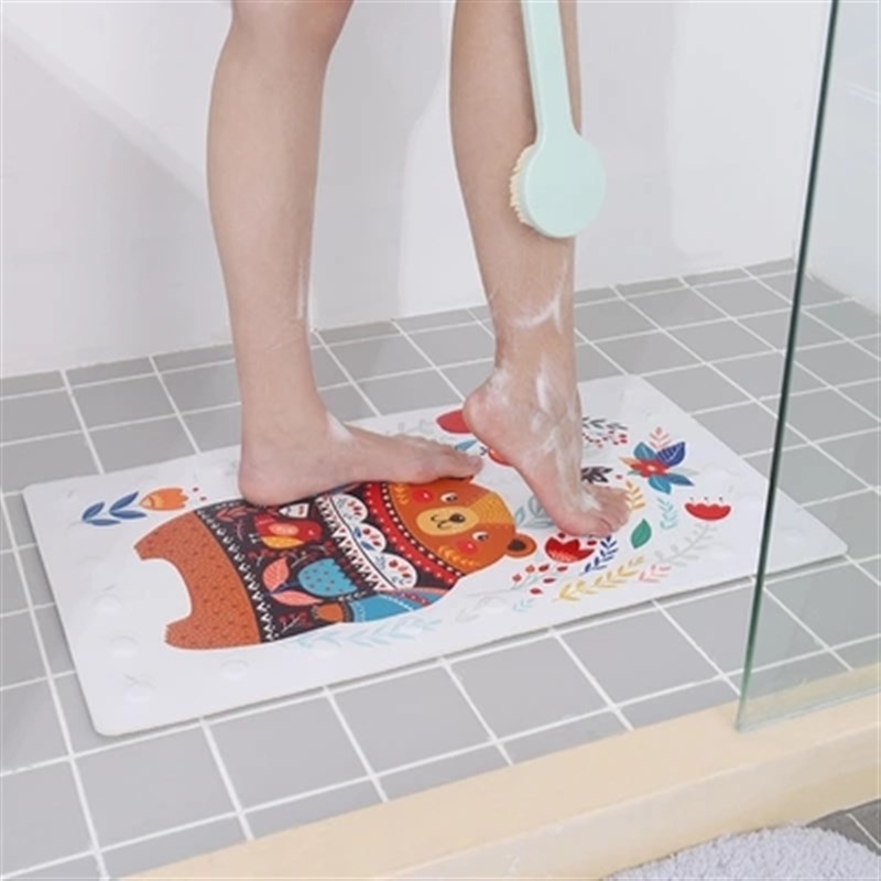 浴室防滑垫带吸盘卫生间淋浴房儿童卫浴隔水脚垫家用浴缸洗澡地垫