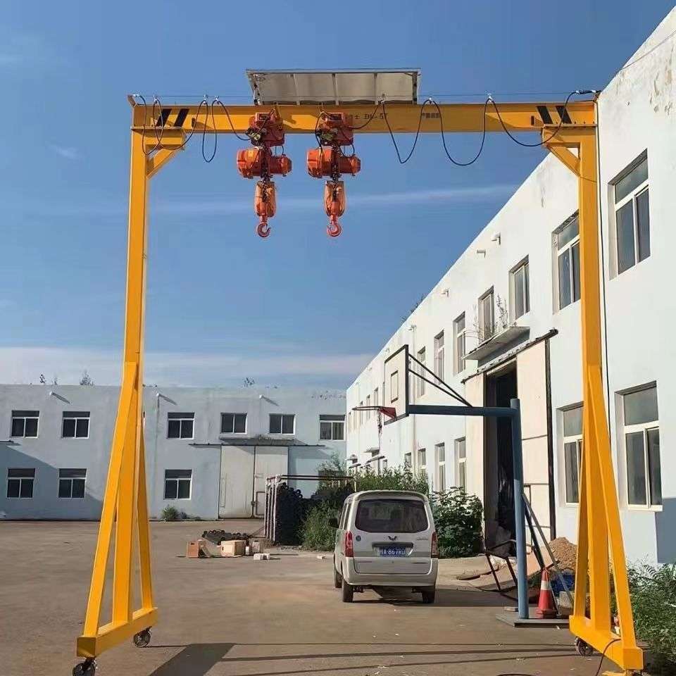 移动式龙门架车间手推简易龙门小行吊电动无轨龙门架起重机