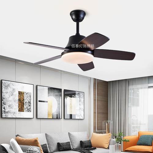 风扇灯亚马逊跨境新款吊扇带灯遥控ceiling fan light客厅吊顶UL