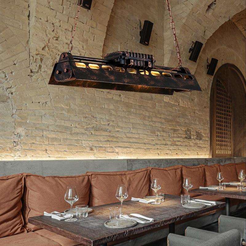 复古工业风吊灯创意个性loft怀旧餐厅办公室美式铁艺吊灯吧台灯具