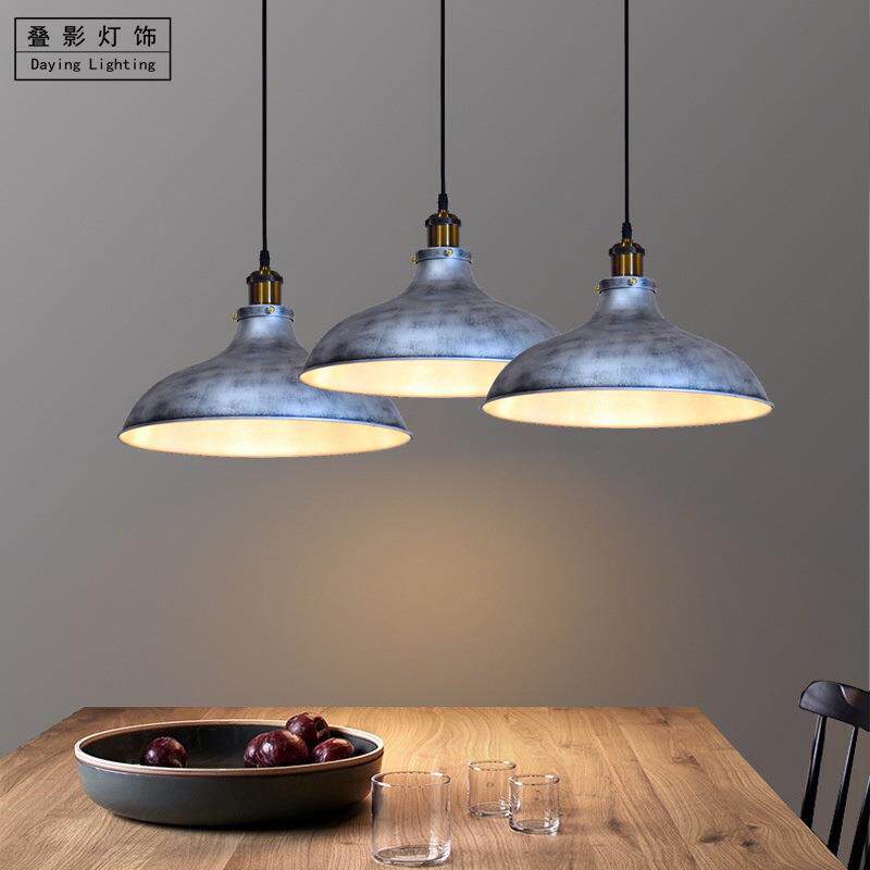 LOFT铁艺复古工业风吊灯餐厅吧台酒吧卡座网咖样板房收银台灯饰