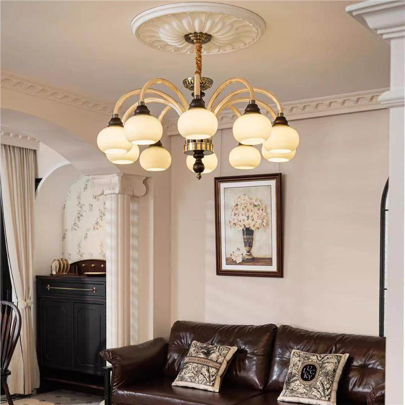 法式中古风吊灯具餐厅美式复古胡桃木色简约主卧室客厅吸顶灯,电子元器件市场,集成电路（IC）,淘宝优惠券,粉丝福利购,淘宝优惠卷