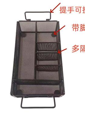 铁艺收纳筐表面喷塑处理不生锈光亮不划手化妆间收纳 网格收纳篮