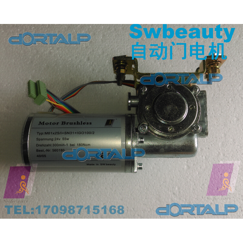 原厂SWbeauty自动门马达 24V 55W 比澈电动感应门电机 SWDC-180S 摩托车/装备/配件 轴承 原图主图