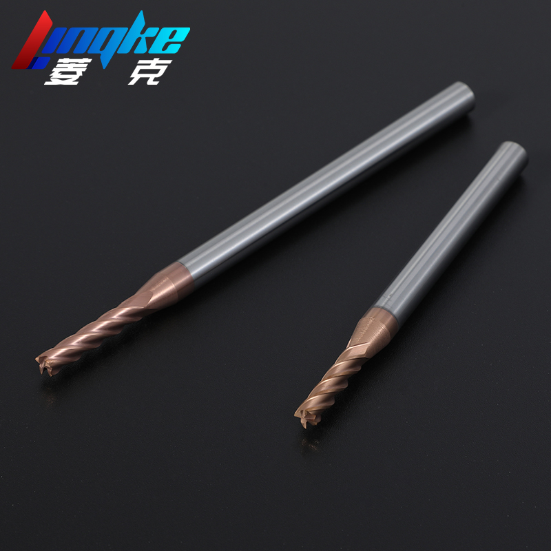 55度4刃粗柄铣刀钨钢合金平D底加长立铣刀CNC数控刀具