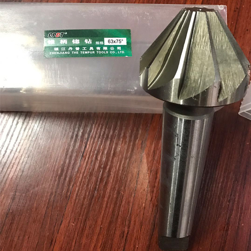 锥柄锪钻75e度多刃倒角刀扩孔钻头莫氏锥柄铣刀HSS90度60度120度