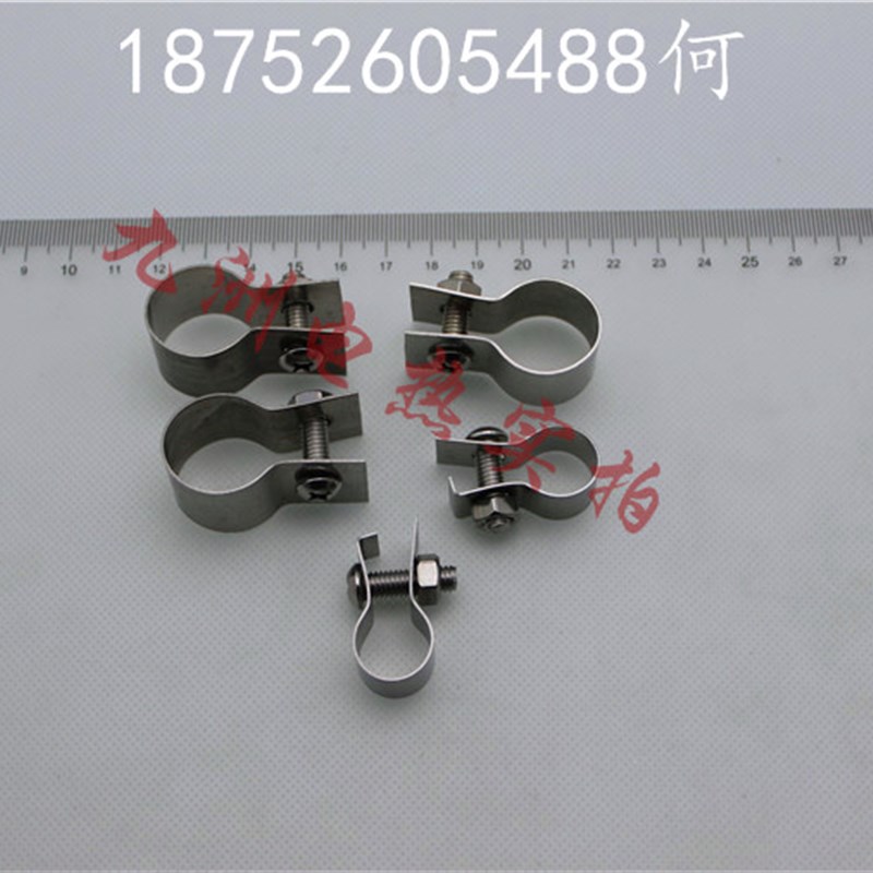 不锈钢14硅碳棒螺丝夹子/16硅碳棒卡子C型/2T0硅碳棒G型卡子