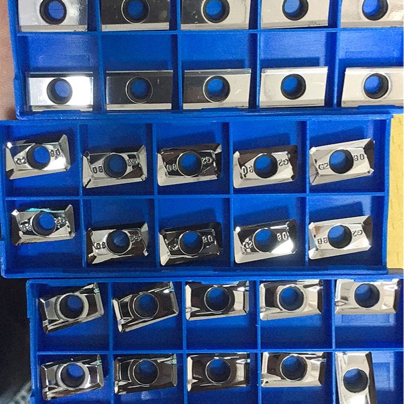 进口铝用刀片 铝合金R0.8刀片 APKT1F604刀粒 400R刀杆刀盘铝刀粒
