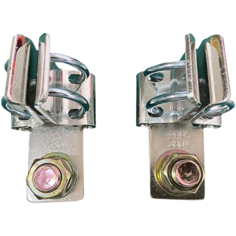 RTO-6b00A熔断器底座铜件卡子RT0-600A380V熔断器接线桩子加厚紫