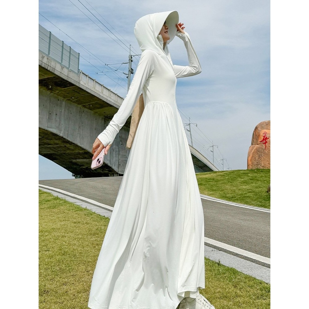 长款防晒衣女2025夏季新款连衣裙防紫外线全身防晒服冰丝长裙罩衫,户外/登山/野营/旅行用品,防晒衣,淘宝优惠券,粉丝福利购,淘宝优惠卷