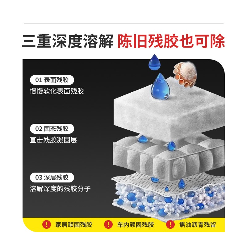 磁吸车贴除胶剂汽车用去除剂不伤漆面车漆广告违停残胶实习贴清除