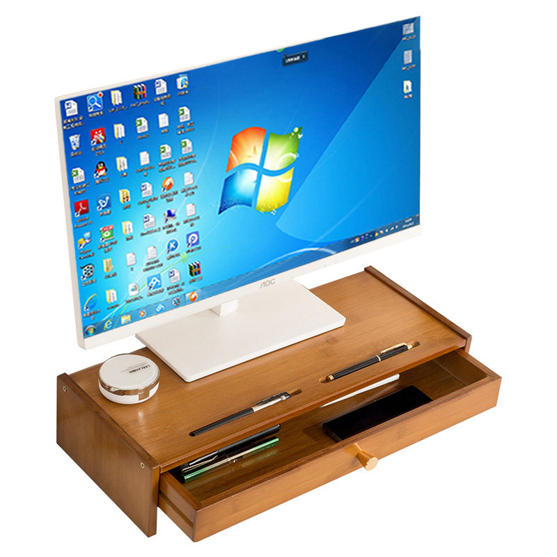 精选台式电脑显示器屏增高架子托架支架垫高底座办公室桌面收纳置