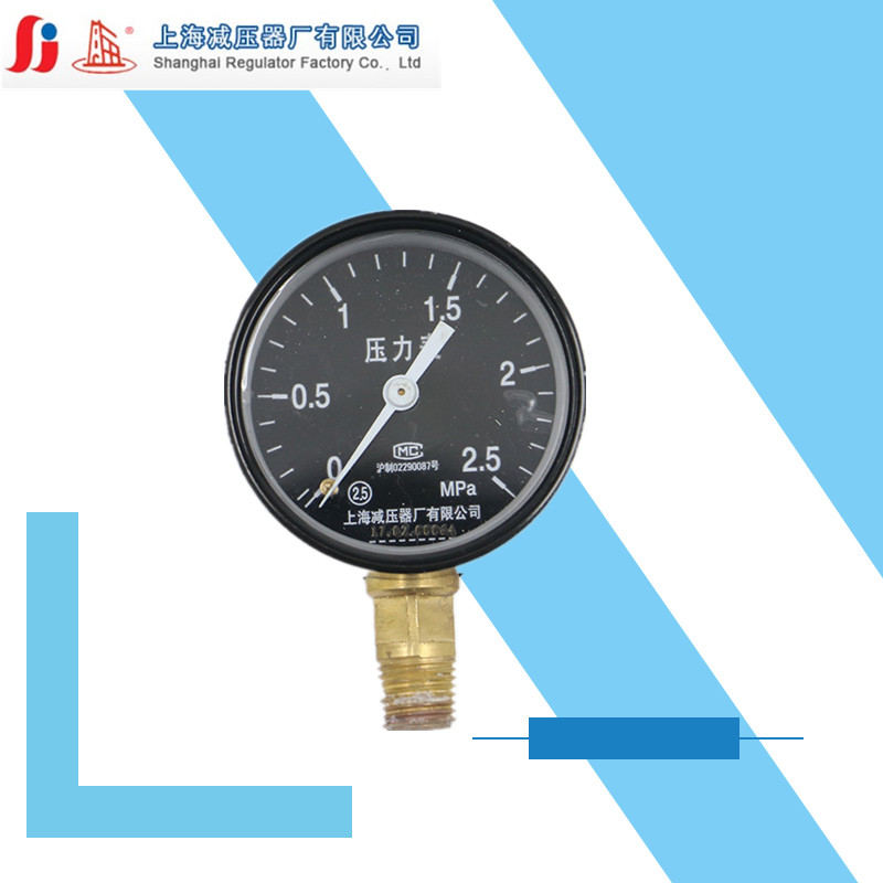 上减牌YD-60氮气减压器表头船用压力表带夜光压力表上海减压器厂