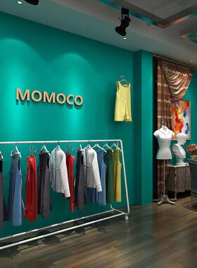 美发理发店墙纸自粘美甲服装店宿舍壁纸贴墙面商用甜品奶茶店墙贴