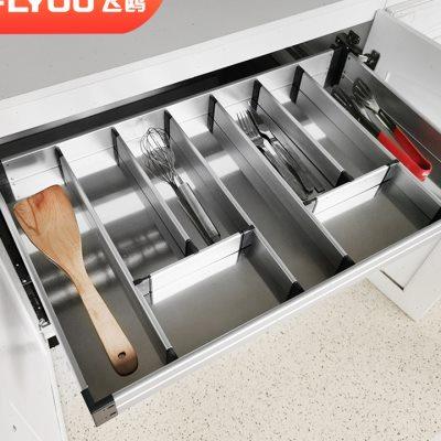 飞鸥厨柜工具拉篮厨房橱柜刀叉筷子餐具抽屉分格收纳分隔调料架