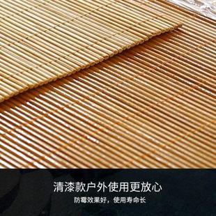 升降定制阳台凉亭户外遮阳防晒隔断帘 室外防水竹帘卷帘窗帘卷拉式