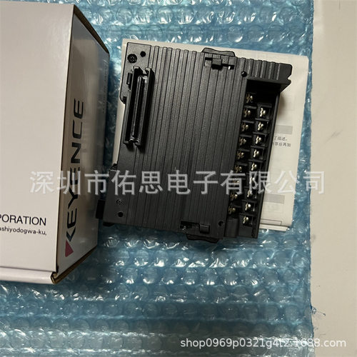 KEYENCE基恩士实物图KV-B16TCP控制系统PLC 16点螺丝端子台晶体管
