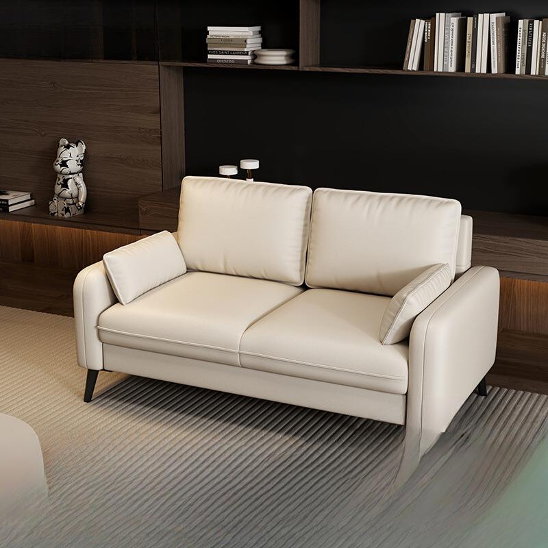 轻奢客厅小户型卧室公寓出租房服装店接待休息区双三人布艺小沙发