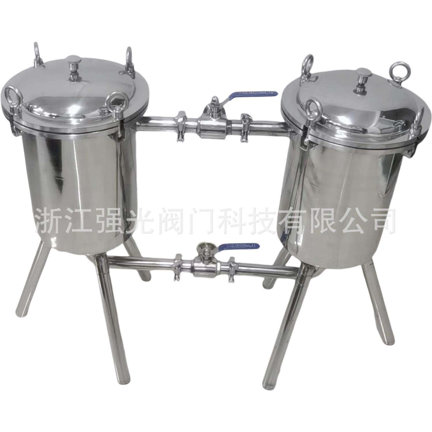 卫生级双桶过滤器，果蔬汁、豆奶、豆浆、核桃露、果奶过滤器